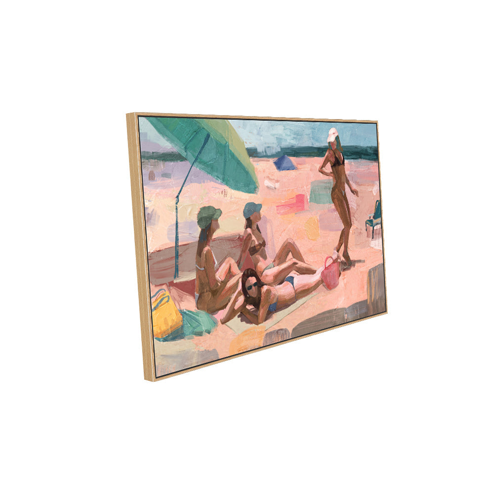 Beachside Harmony: Shades of Leisure Canvas Wall Art