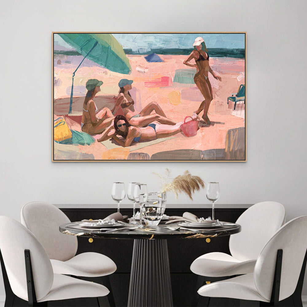 Beachside Harmony: Shades of Leisure Canvas Wall Art