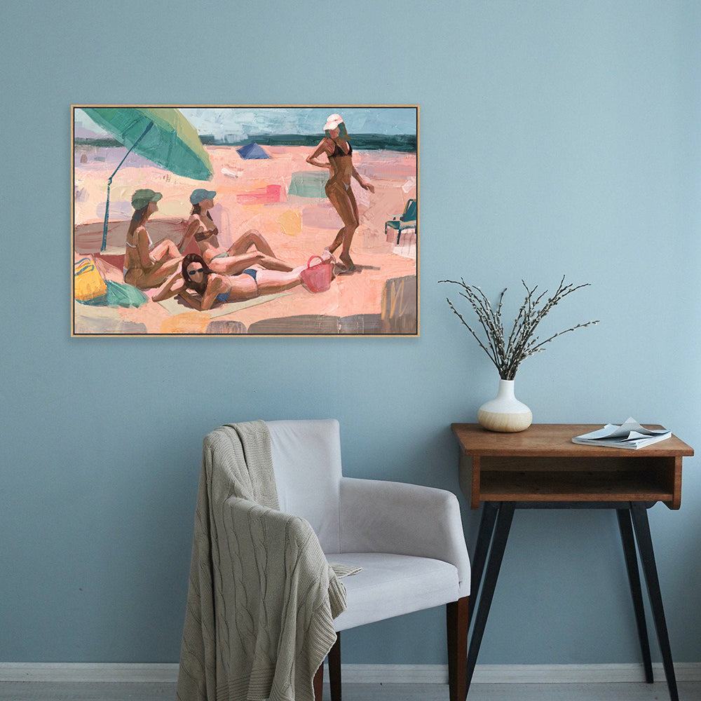 Beachside Harmony: Shades of Leisure Canvas Wall Art