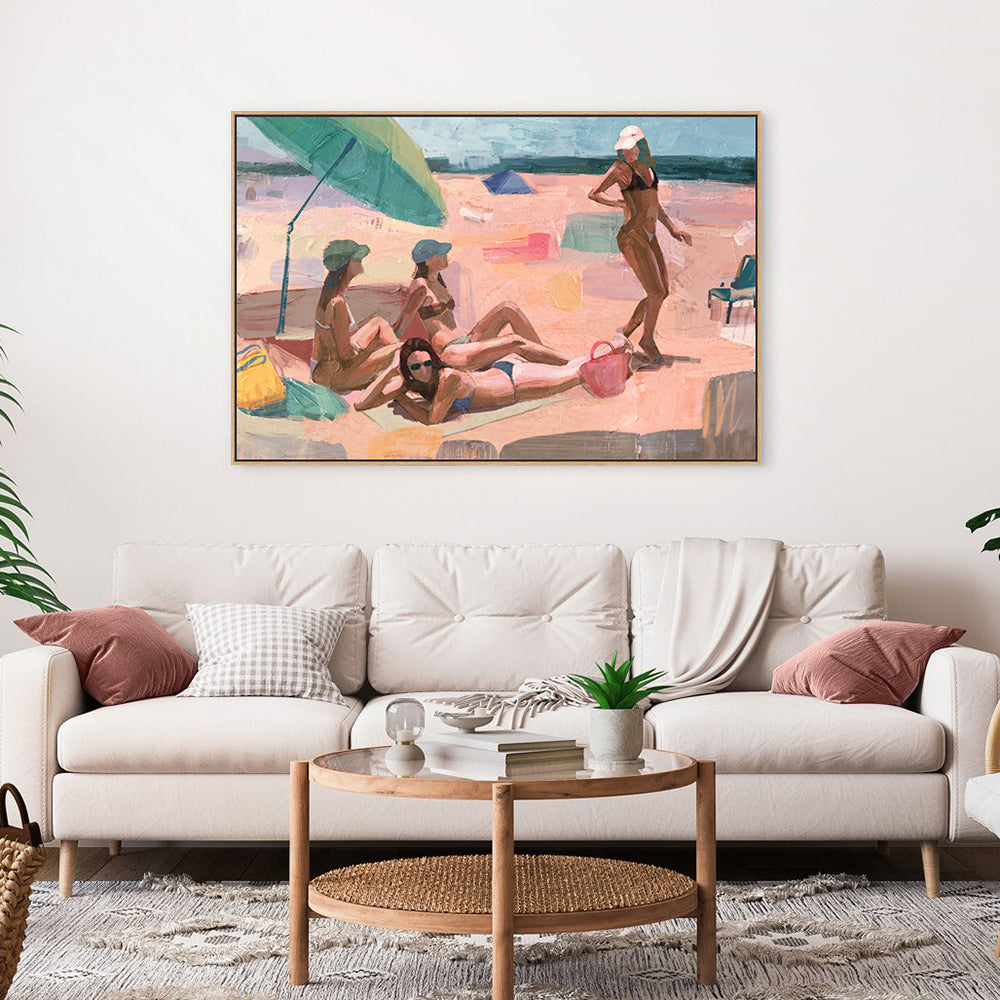 Beachside Harmony: Shades of Leisure Canvas Wall Art