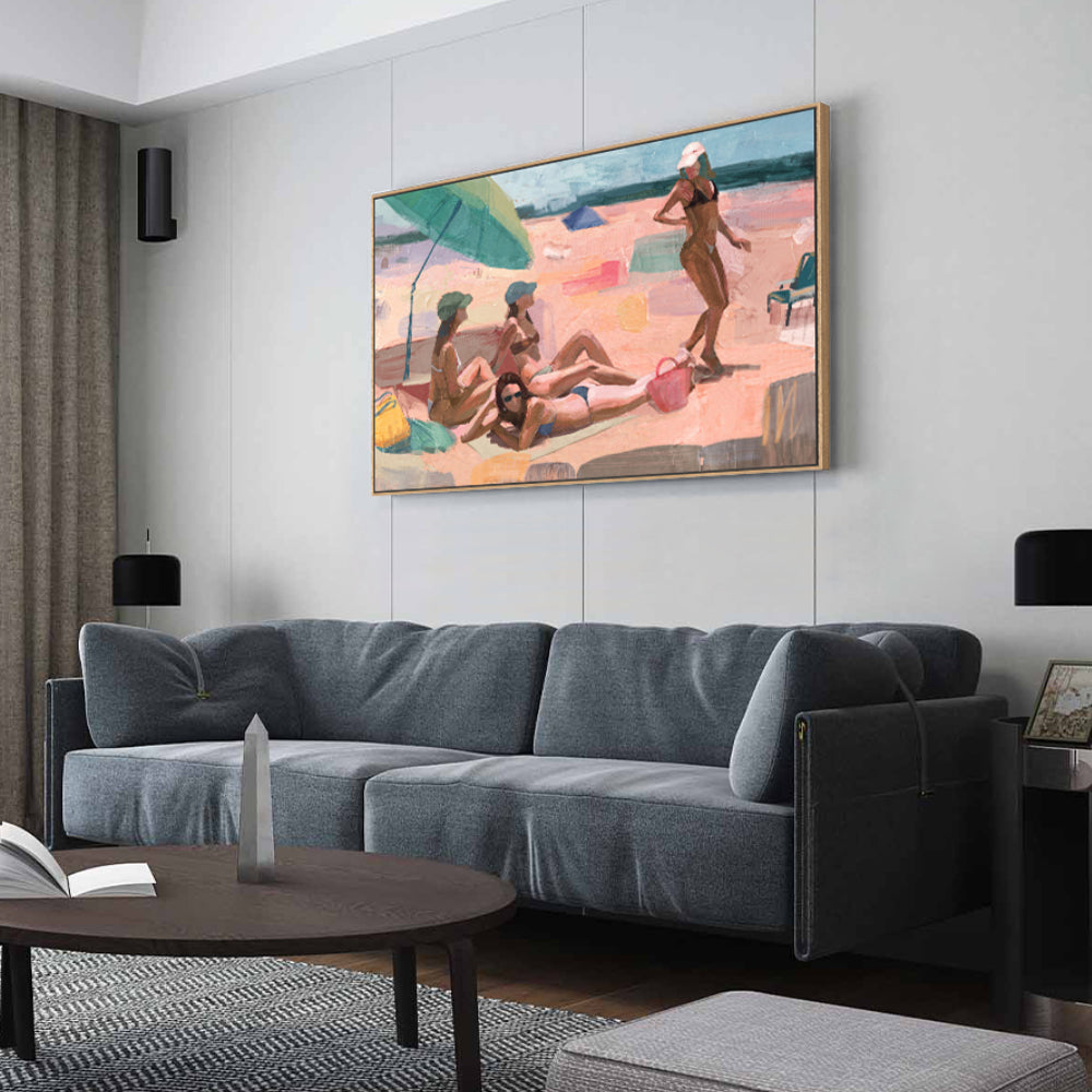 Beachside Harmony: Shades of Leisure Canvas Wall Art