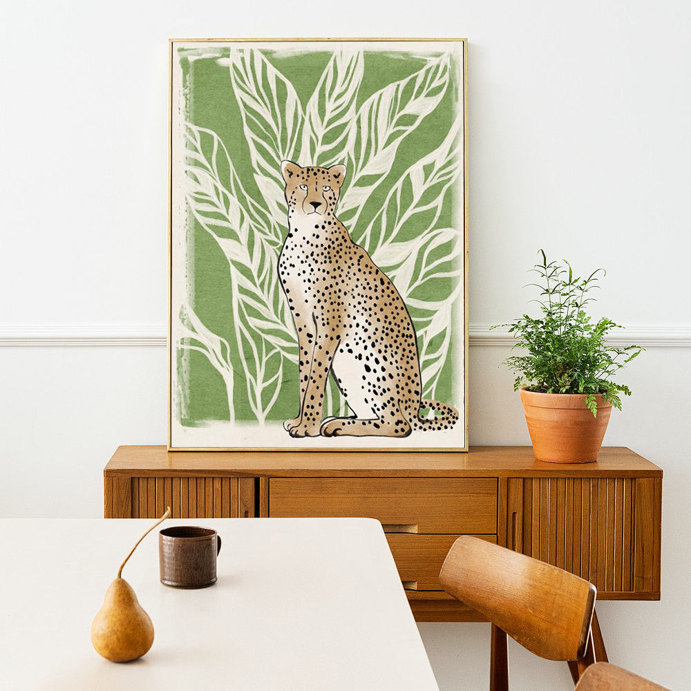 Modern Spaces Cheetah Canvas Wall Art