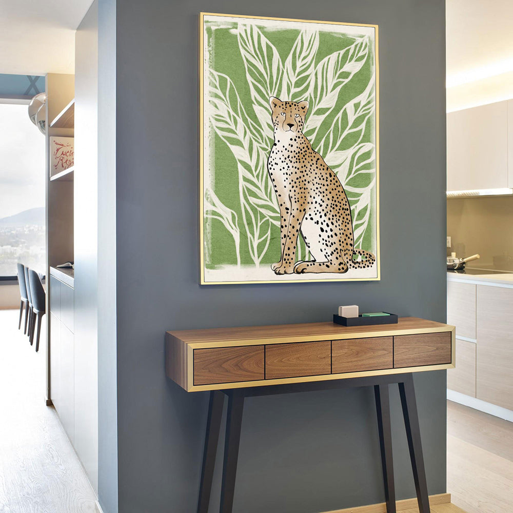 Modern Spaces Cheetah Canvas Wall Art
