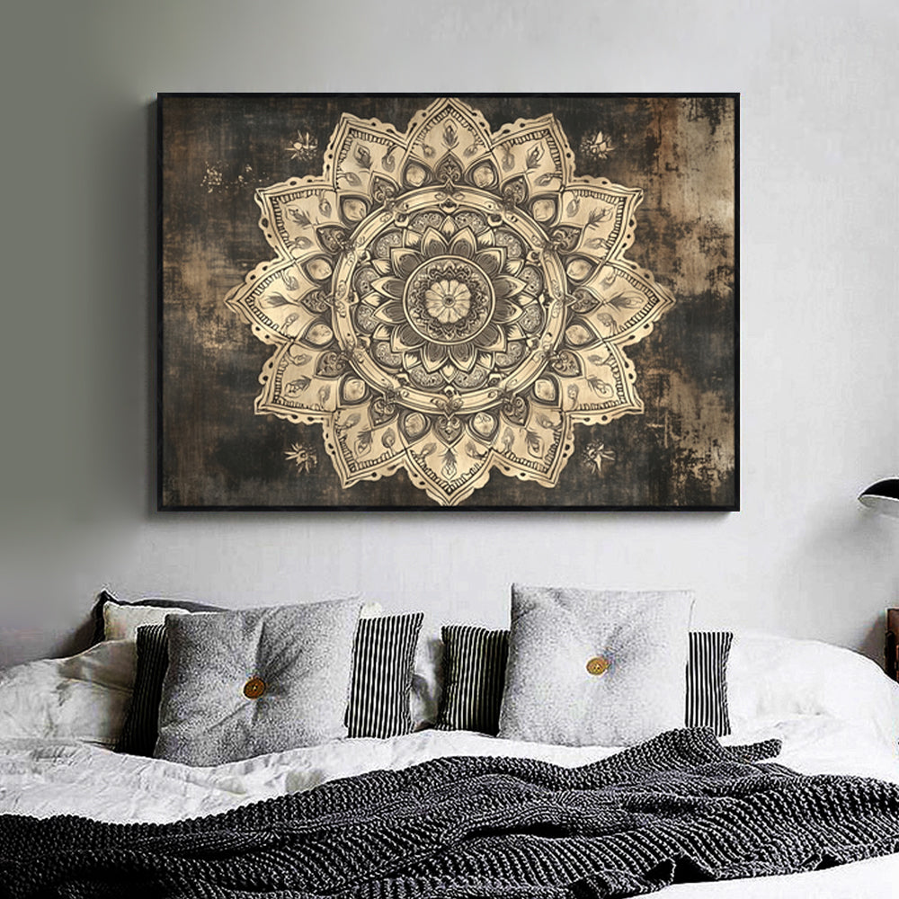Vintage Mandala Canvas Wall Art