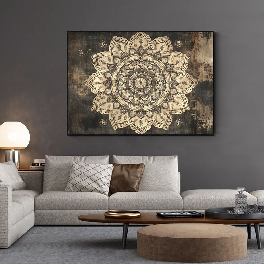 Vintage Mandala Canvas Wall Art