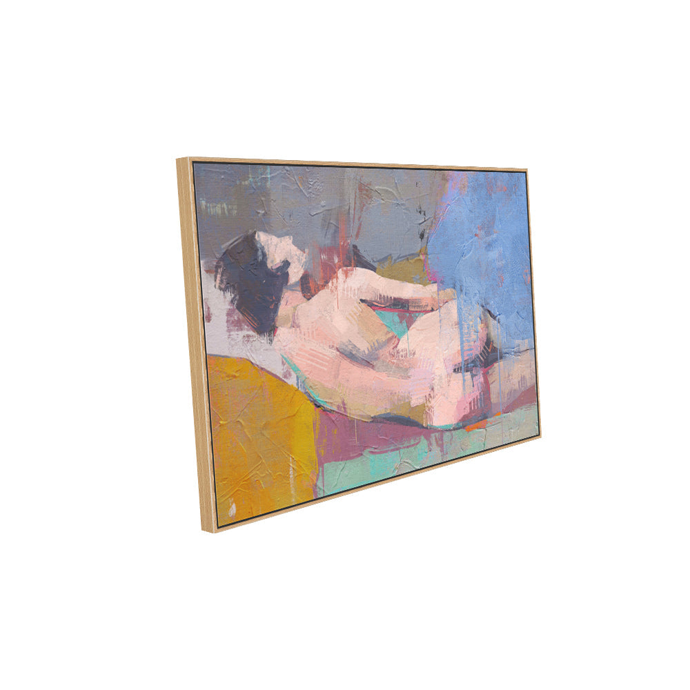 Impressionist Touch: Nude in Motion Canvas Wall Art