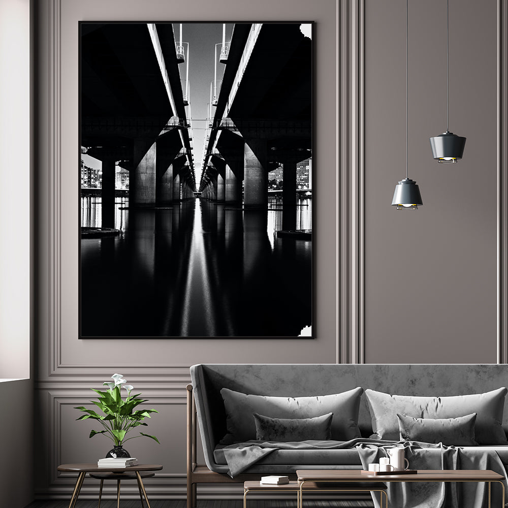 Underpass Reflections Canvas Wall Art