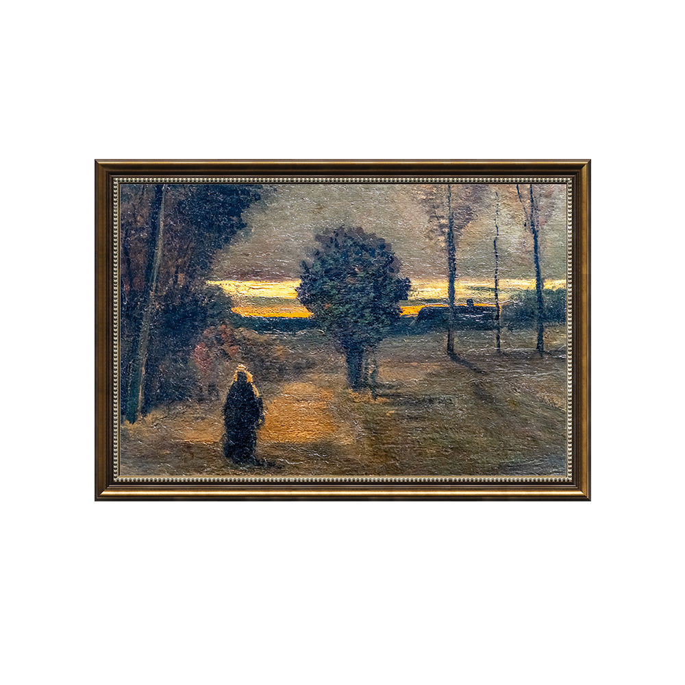 Woman Walking in the Woods by Vincent van Gogh