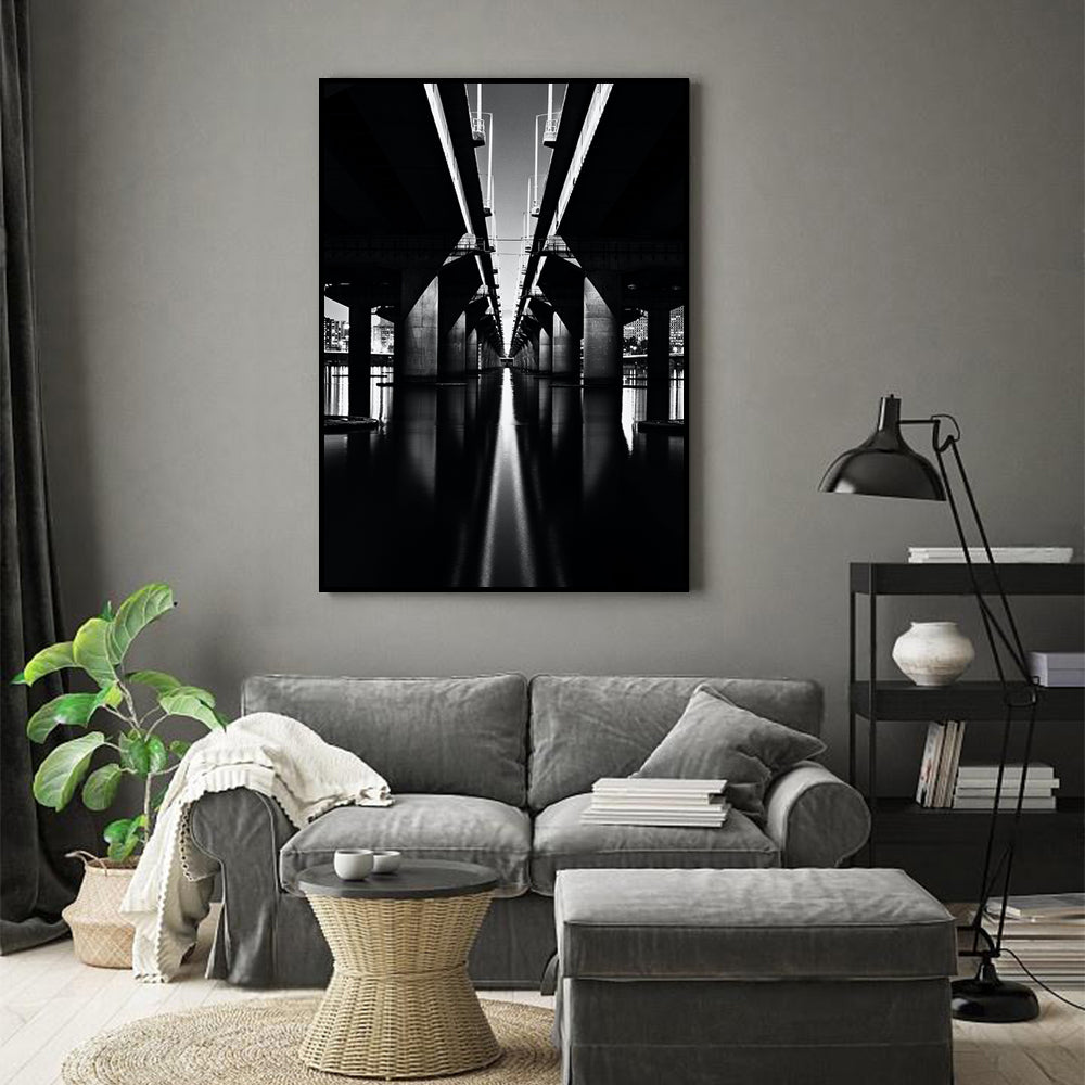 Underpass Reflections Canvas Wall Art