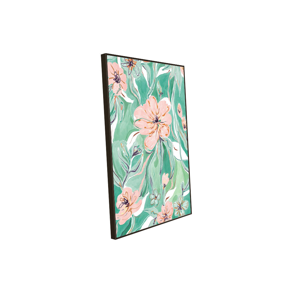 Tropical Floral Canvas Wall Art