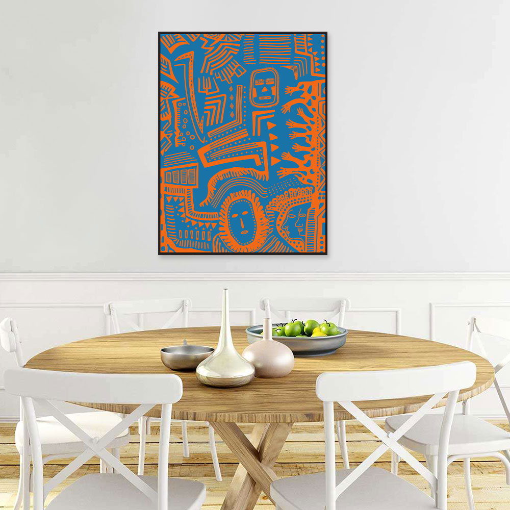 Abstract Pattern Graffiti Canvas Wall Art