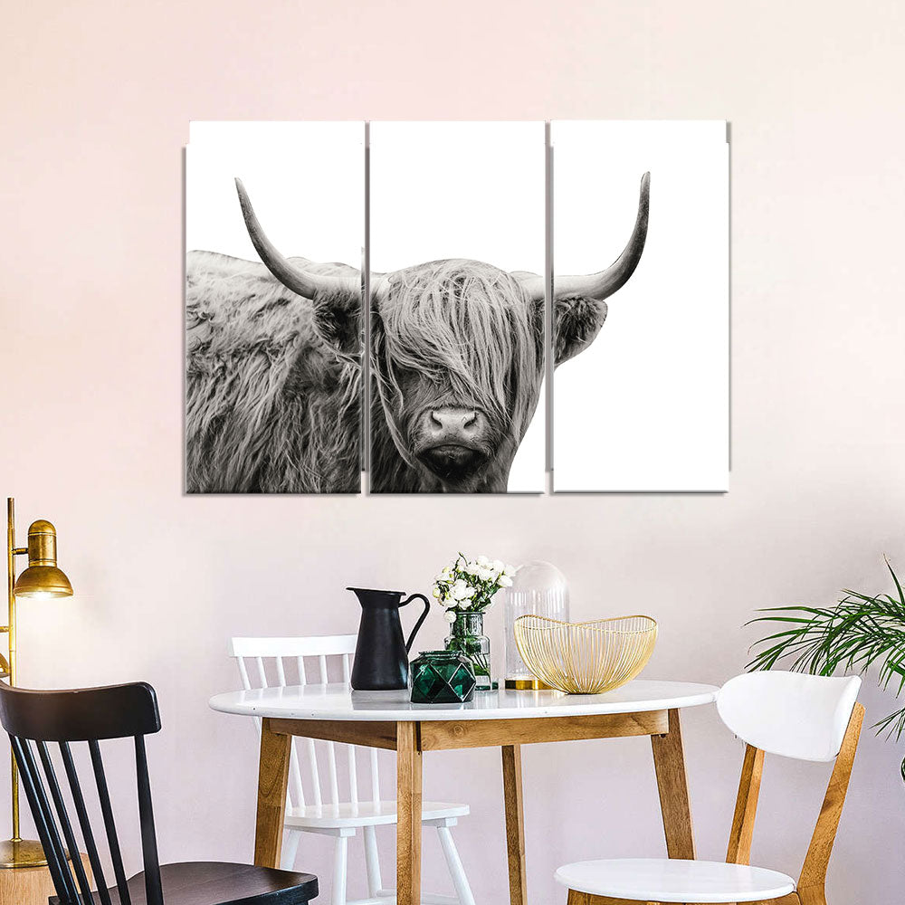 Stunning Highland Cow Canvas Wall Art