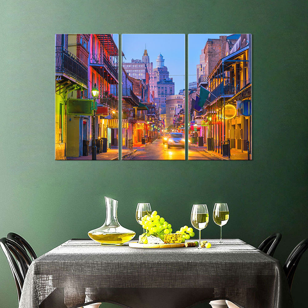 New Orleans Bourbon Street Canvas Wall Art