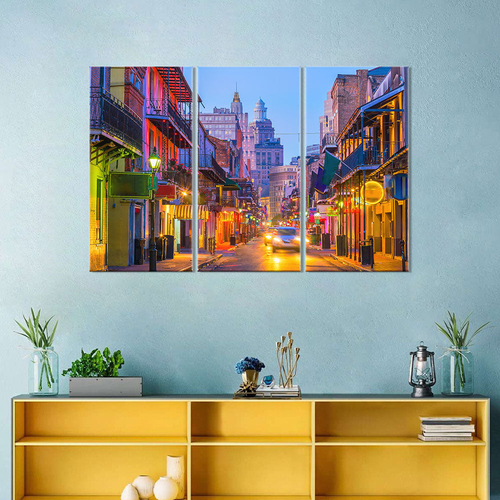 New Orleans Bourbon Street Canvas Wall Art