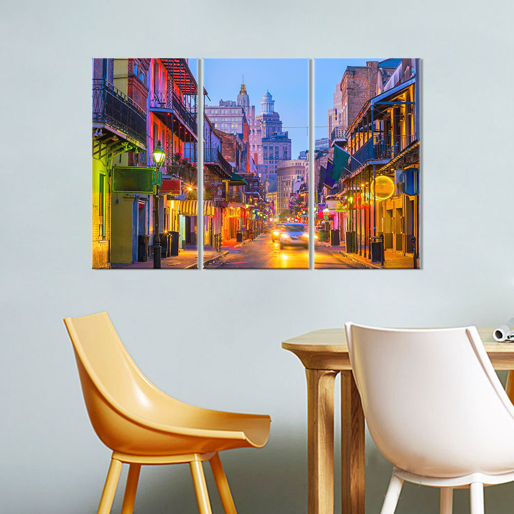 New Orleans Bourbon Street Canvas Wall Art