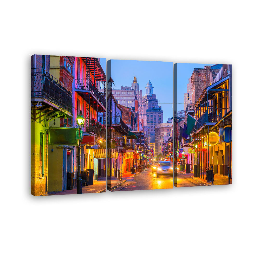 New Orleans Bourbon Street Canvas Wall Art