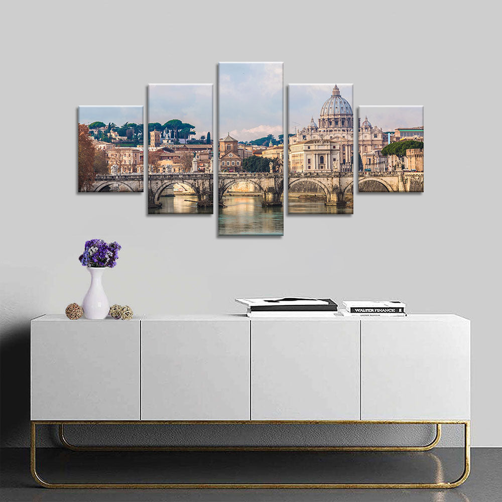 St. Peter's Cathedral in Rome Canvas Wall Art