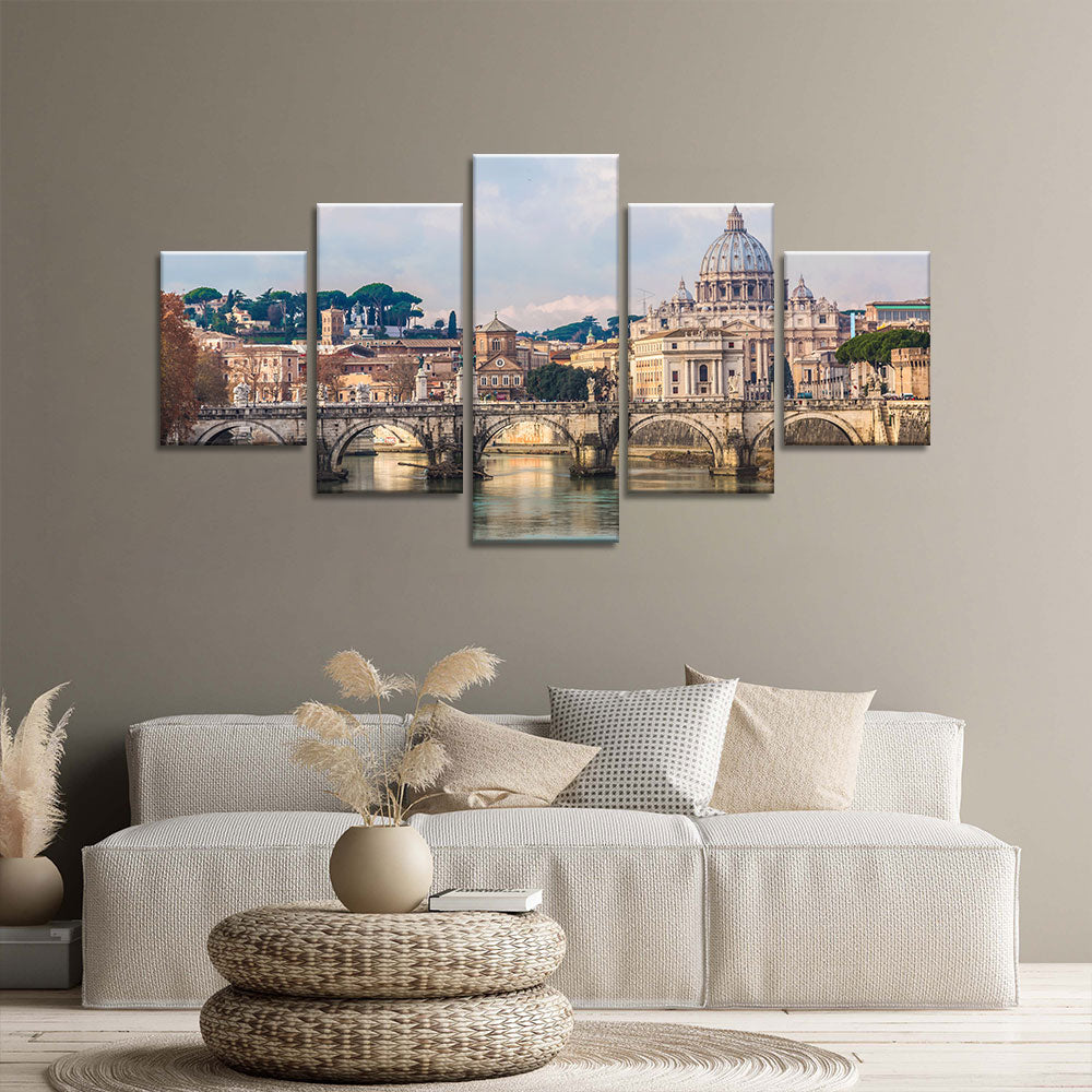 St. Peter's Cathedral in Rome Canvas Wall Art