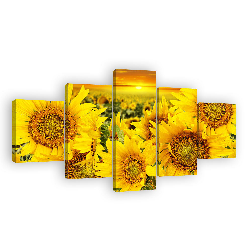 Sunflower Sunrise Canvas Wall Art