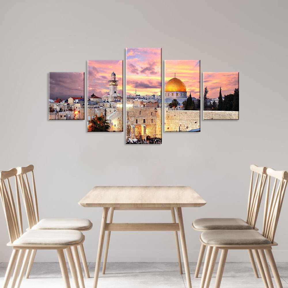 Temple Mount In Jerusalem Canvas Wall Art
