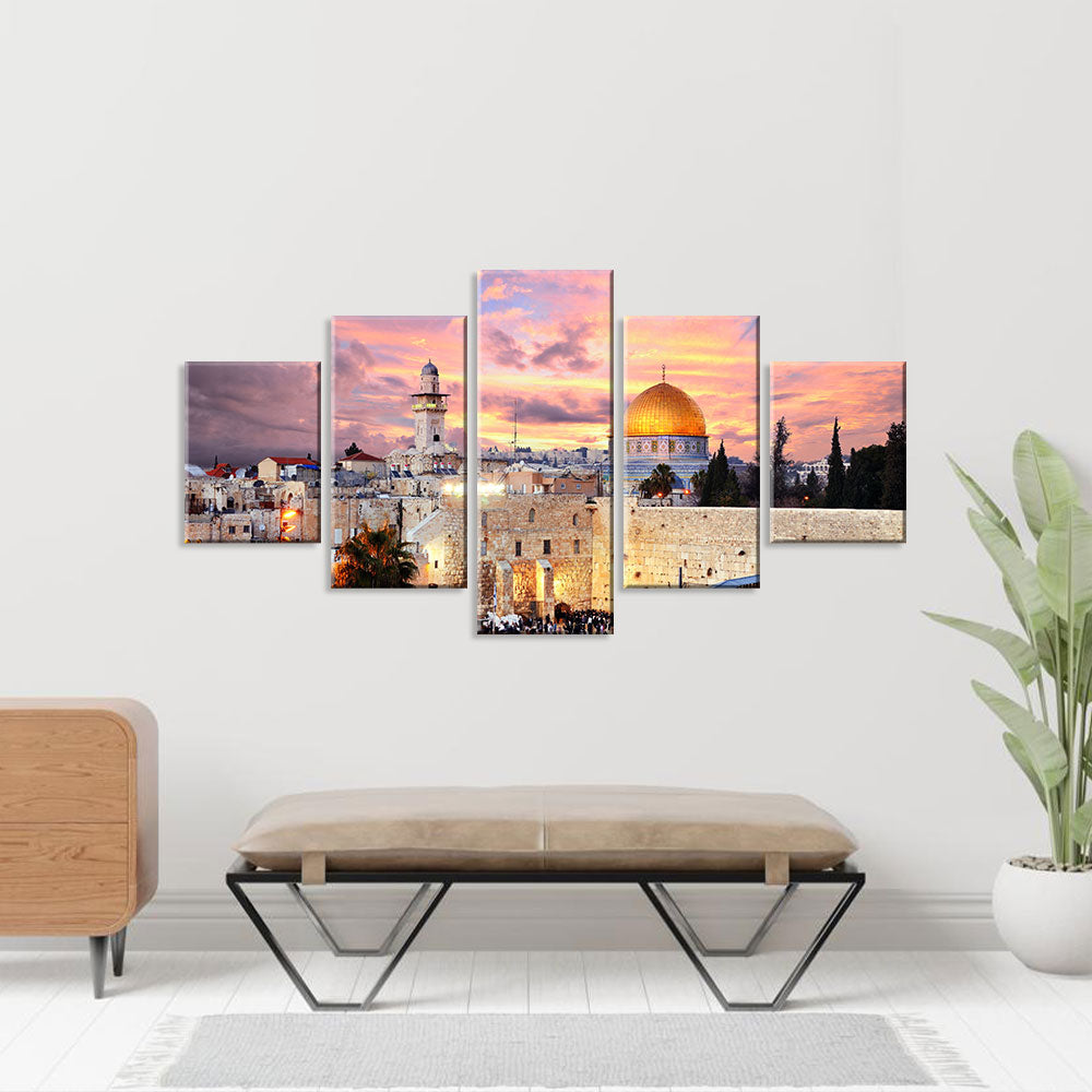 Temple Mount In Jerusalem Canvas Wall Art