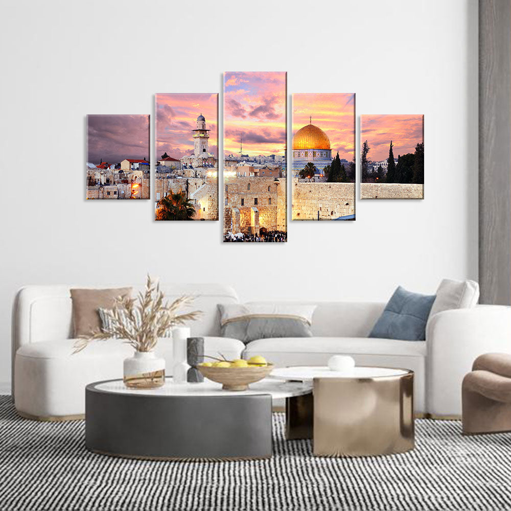Temple Mount In Jerusalem Canvas Wall Art