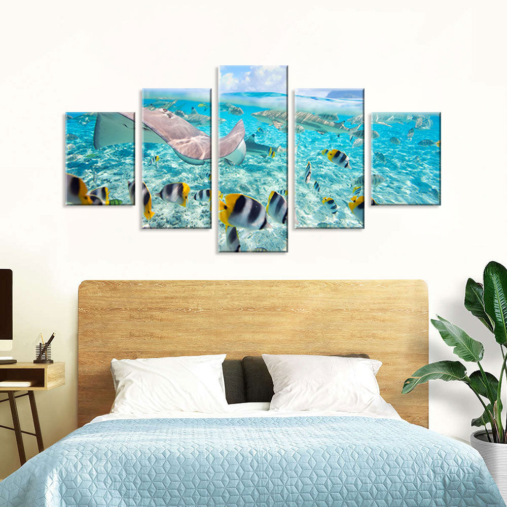 Tropical Underwater Paradise Canvas Wall Art