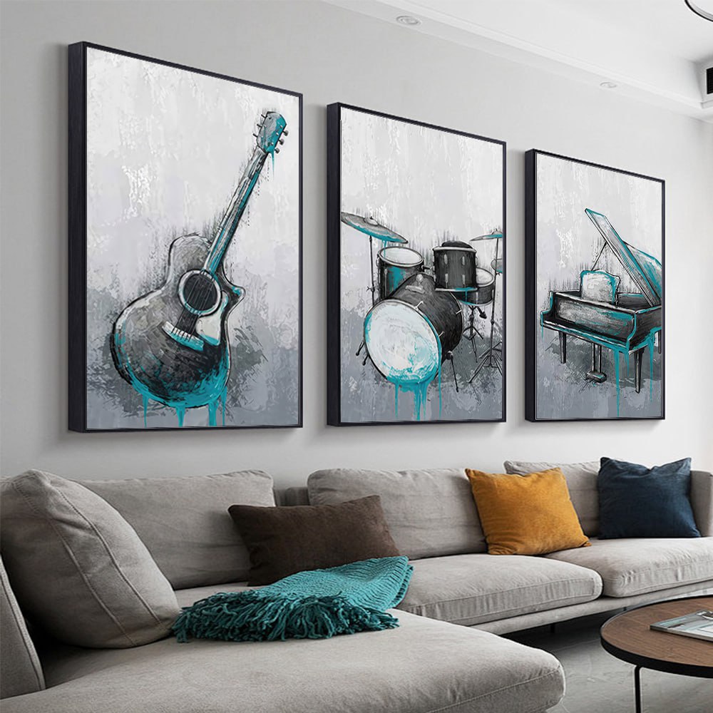 Musical Harmony – 3-Piece Canvas Wall Art