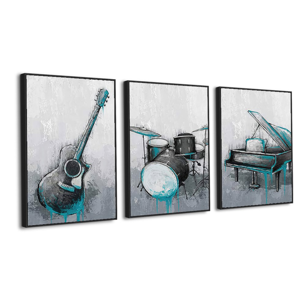 Musical Harmony – 3-Piece Canvas Wall Art