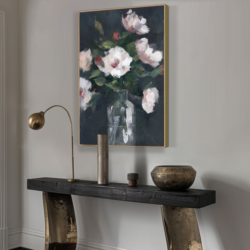 Timeless Elegance Floral Canvas Wall Art