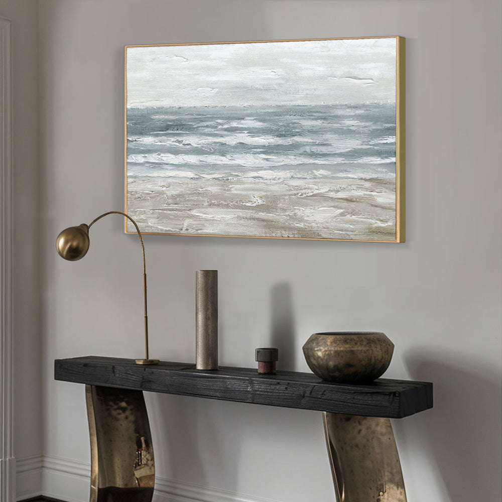 Serene Shoreline Canvas Wall Art