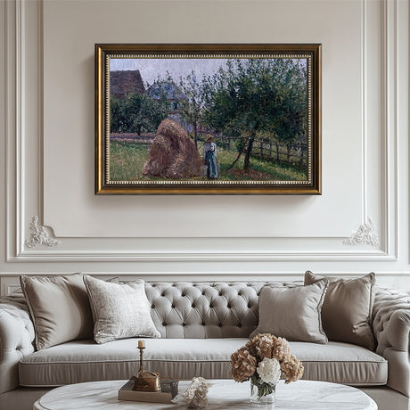 Woman with a Haystack by Camille Pissarro