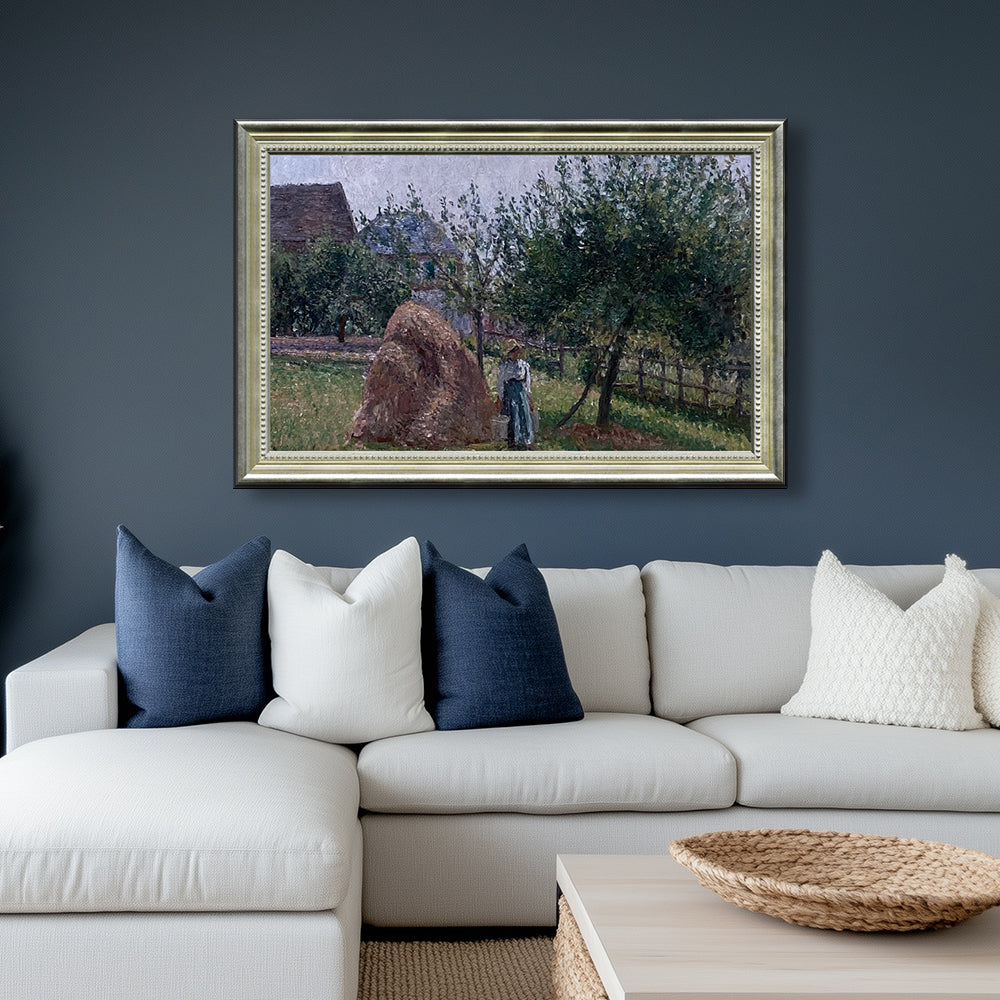 Woman with a Haystack by Camille Pissarro