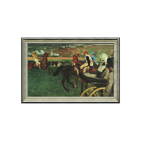 The Racecourse, Amateur Jockeys Near A Carriage By Edgar Degas