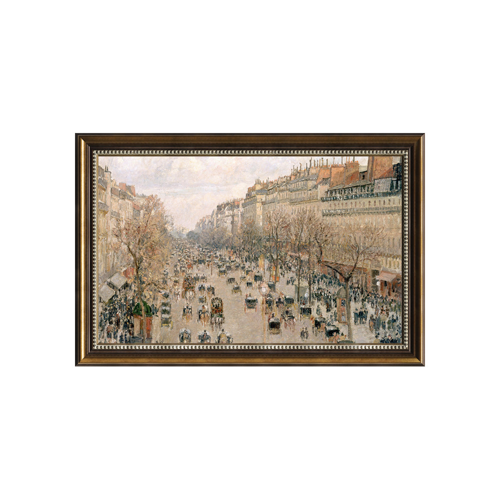 Boulevard Montmartre, Spring by Camille Pissarro