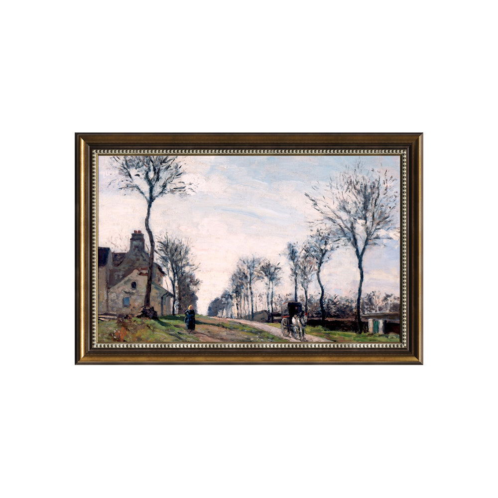 The Road To Louveciennes By Camille Pissarro