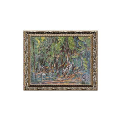 "In the Forest of Fontainebleau" By Paul Cézanne