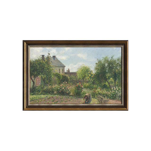 The Artist's Garden At Eragny By Camille Pissarro