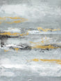 Golden Horizon Canvas Wall Art – Modern Elegance in Grey & Gold