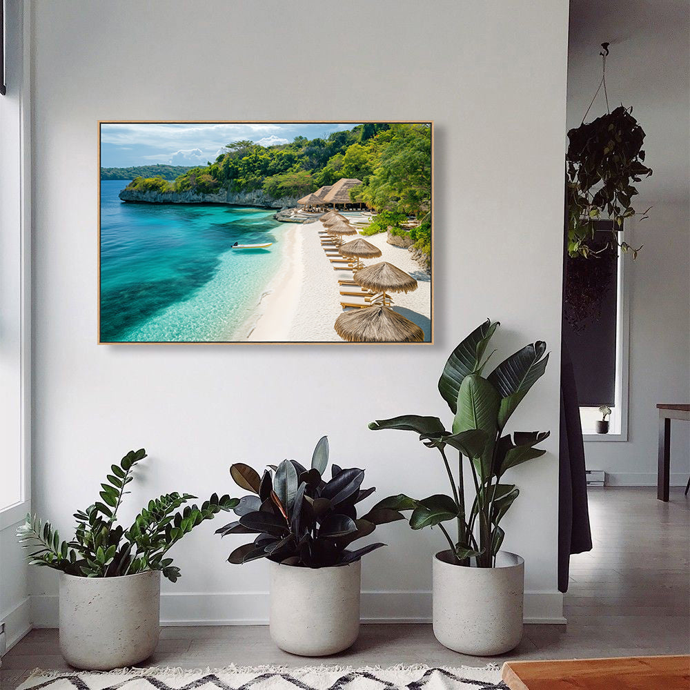 Paradise Shoreline Canvas – Escape To Serenity