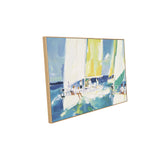 Vibrant Sailing Canvas Wall Art – Nautical Artwork with Bold Colors