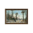 The Road To Louveciennes In Winter By Camille Pissarro