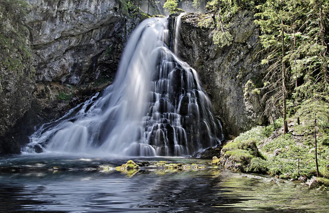 Crystal Veil Waterfall Canvas Wall Art