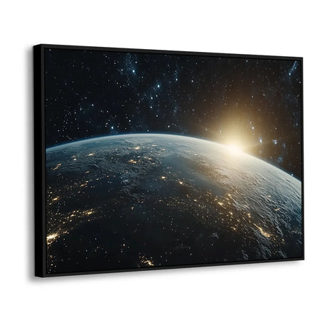 "Earth At Sunrise" – A Global Perspective- Canvas Wall Art