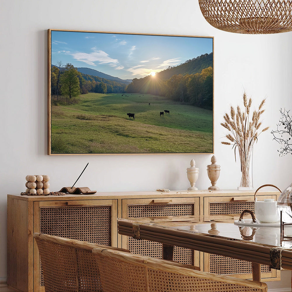 Countryside Sunrise Canvas Wall Art