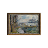 The Road To Louveciennes In Winter By Camille Pissarro