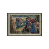 Haymakers, Evening, Eragny By Camille Pissarro