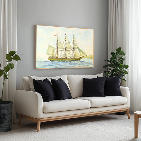 Classic Sailing Ship Canvas Wall Art