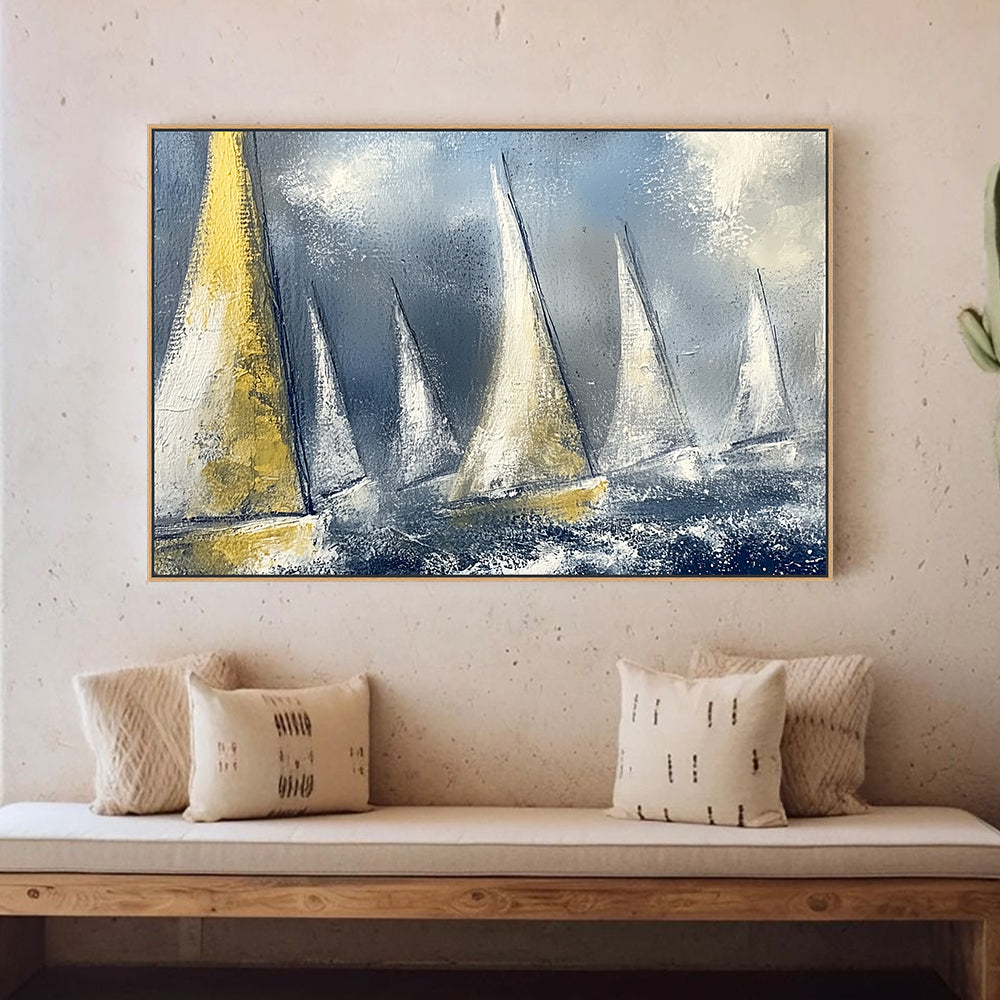 Ocean Regatta Modern Canvas