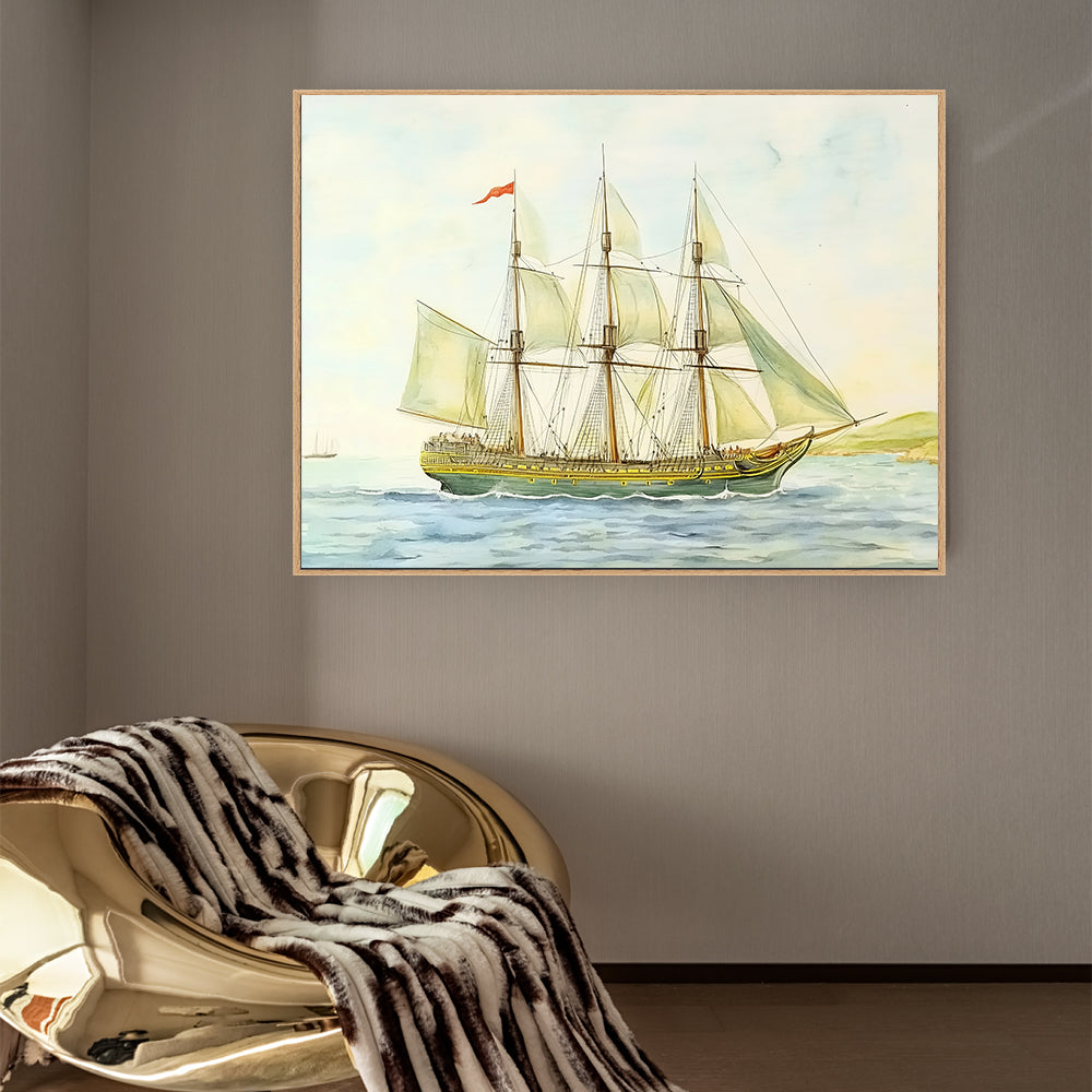 Classic Sailing Ship Canvas Wall Art